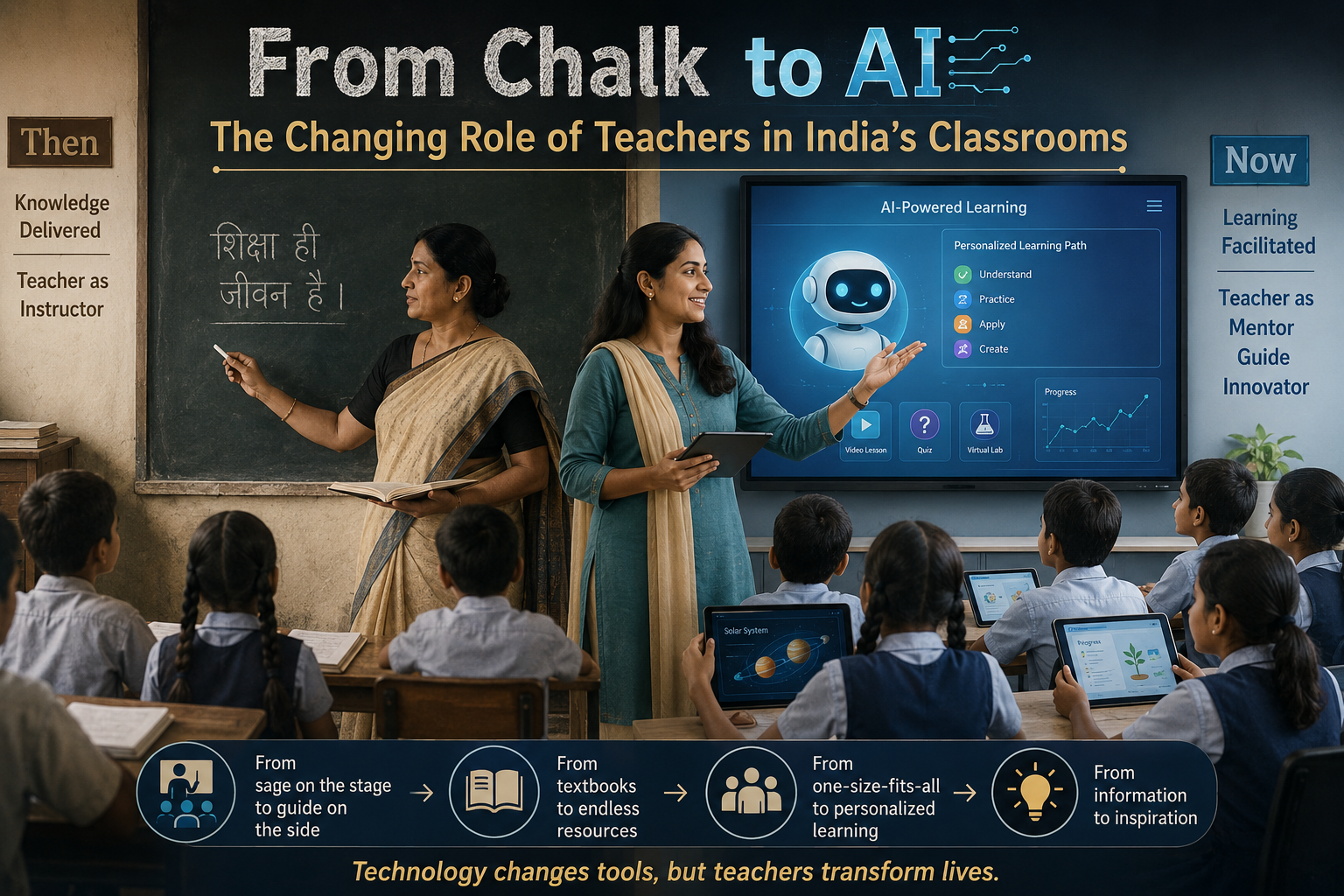 From Chalk to AI: The Changing Role of Teachers in India&rsquo;s Classrooms